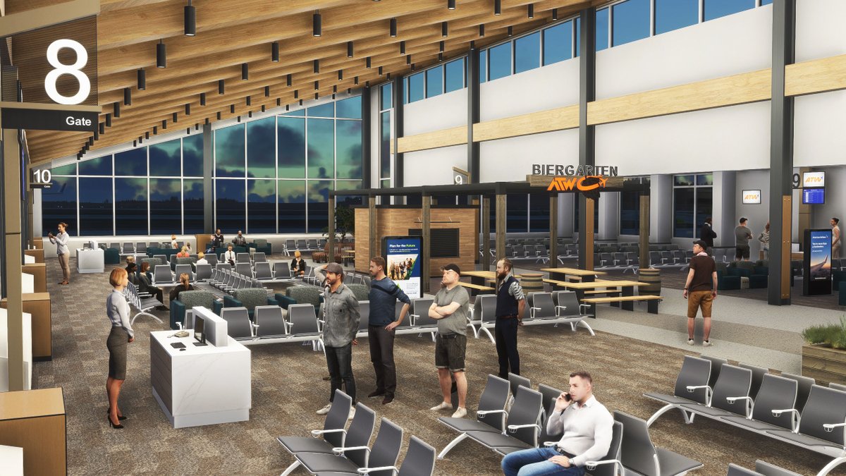 MMSimulations's tweet photo. 🇺🇸 KATW Appleton International Airport is now live! ✈️

Our first airport in the United States — and our first project developed outside of Europe. A special milestone for us. 🙌

From detailed terminal interiors to accurately recreated airside areas, Appleton has been crafted with the level of realism and care you expect from us.

🛫 Fully compatible with:
• MSFS 2020
• MSFS 2024

Now available on SimMarket & iniBuilds 🛒
Coming soon to all other major stores 🌍

Thank you for your incredible support ❤️ @ATWairport 

MSFS 2024 native version will also be coming soon.

iniBuilds:https://t.co/HET1Hh1FLQ
simMarket: https://t.co/ZPRNDXk0Pm

#MicrosoftFlightSimulator #MSFS #MSFS2024 #FlightSim #Aviation #KATW #Appleton #mmsimulations #flyatw