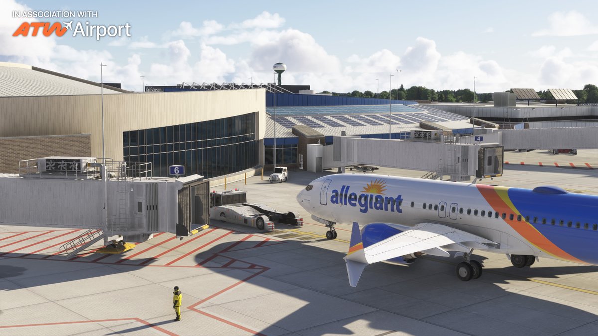 MMSimulations's tweet photo. 🇺🇸 KATW Appleton International Airport is now live! ✈️

Our first airport in the United States — and our first project developed outside of Europe. A special milestone for us. 🙌

From detailed terminal interiors to accurately recreated airside areas, Appleton has been crafted with the level of realism and care you expect from us.

🛫 Fully compatible with:
• MSFS 2020
• MSFS 2024

Now available on SimMarket & iniBuilds 🛒
Coming soon to all other major stores 🌍

Thank you for your incredible support ❤️ @ATWairport 

MSFS 2024 native version will also be coming soon.

iniBuilds:https://t.co/HET1Hh1FLQ
simMarket: https://t.co/ZPRNDXk0Pm

#MicrosoftFlightSimulator #MSFS #MSFS2024 #FlightSim #Aviation #KATW #Appleton #mmsimulations #flyatw