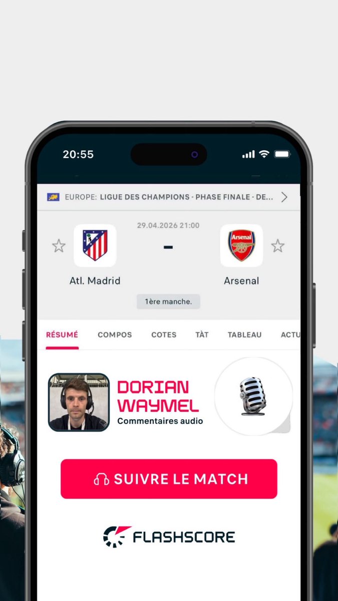 Dodo_W17's tweet photo. Au micro pour Atletico-Arsenal ce soir sur @FlashscoreFR 🎤🔥 

#ATLARS https://t.co/UzRu0Eh3Rw