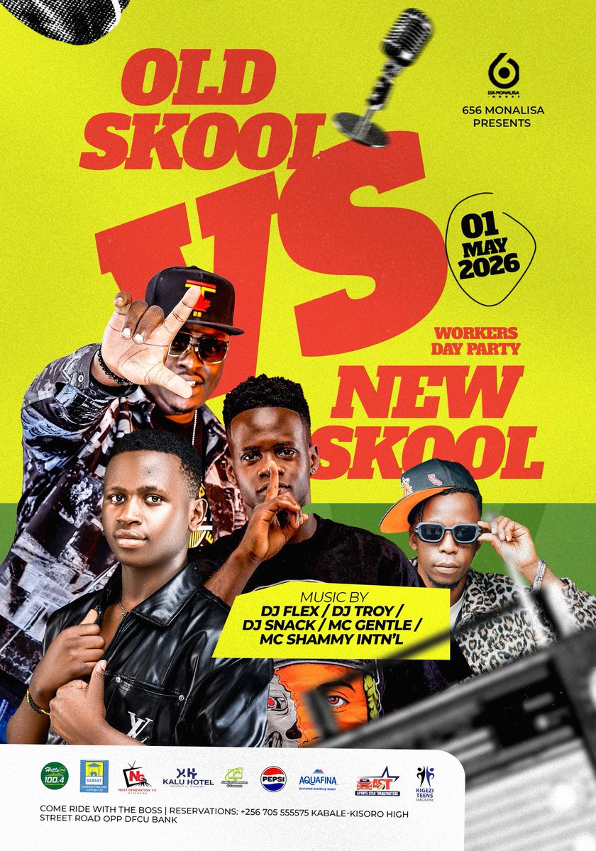 MusiikaOscar256's tweet photo. This Labour Day 1st May 2026, it's Old Skool Vs New Skool at the Bar of the Land! 656 Monalisa 

Bring ur squad, ur energy &amp; your best dance moves.⛑️ https://t.co/6RW74Bb5KF