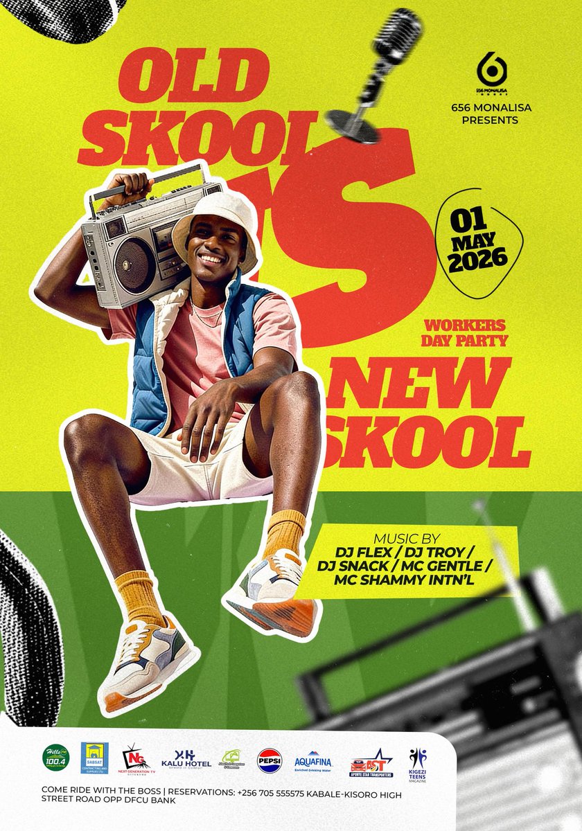 MusiikaOscar256's tweet photo. This Labour Day 1st May 2026, it's Old Skool Vs New Skool at the Bar of the Land! 656 Monalisa 

Bring ur squad, ur energy &amp; your best dance moves.⛑️ https://t.co/6RW74Bb5KF