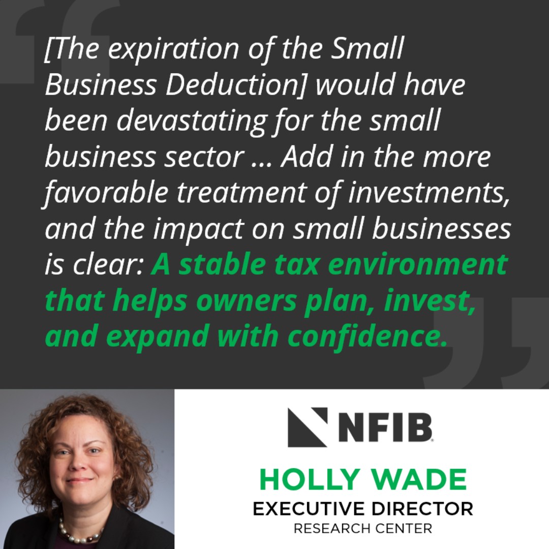 NFIB's tweet image. #NFIB Research Center Executive Director Holly Wade wrote an op-ed in the @RiponSociety highlighting the impact of the #SmallBusiness Deduction being made permanent.

Read it here: riponsociety.org/article/small-…