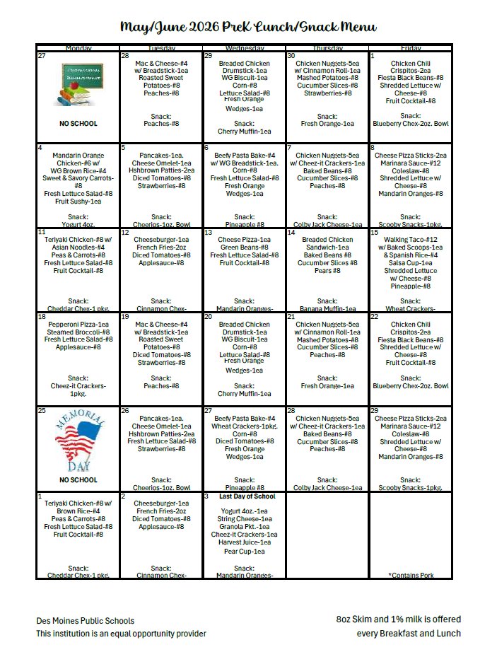 DMPS_Dining's tweet photo. Sharing our @DMschools May/June calendar menus - The final ones for the school year! https://t.co/cyjutwepcm