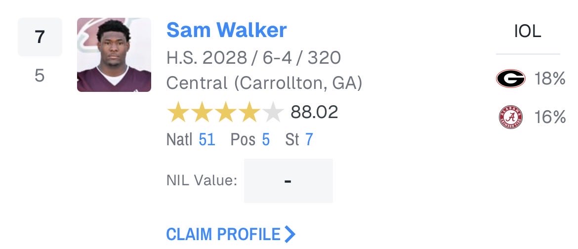 4🌟Sam “BigSam” Walker 2028 OL tweet media