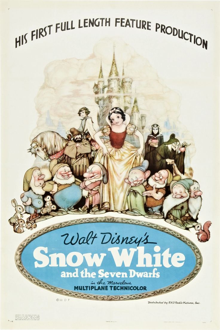 Ser_Gentle's tweet image. Disney introduced the “Silly Symphonies” series. “Flowers and Trees” (1932), the first full-color cartoon, won an Academy Award. But Walt’s biggest gamble was “Disney’s Folly”: the first feature-length animated film, “Snow White and the Seven Dwarfs” (1937). #disney