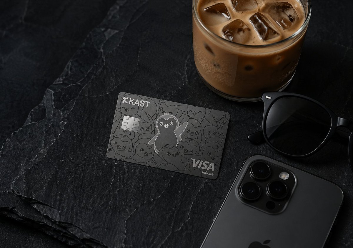 When two vibes align. <a href="/KASTxyz/">KAST</a> x <a href="/pudgypenguins/">Pudgy Penguins</a>. Finally, a card that matches the energy. Not just crypto, it's culture.