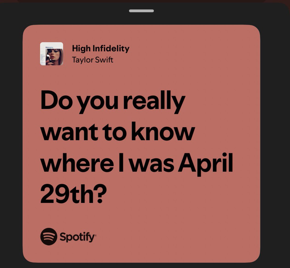 Es 29 de abril encierren a su swiftie favorito