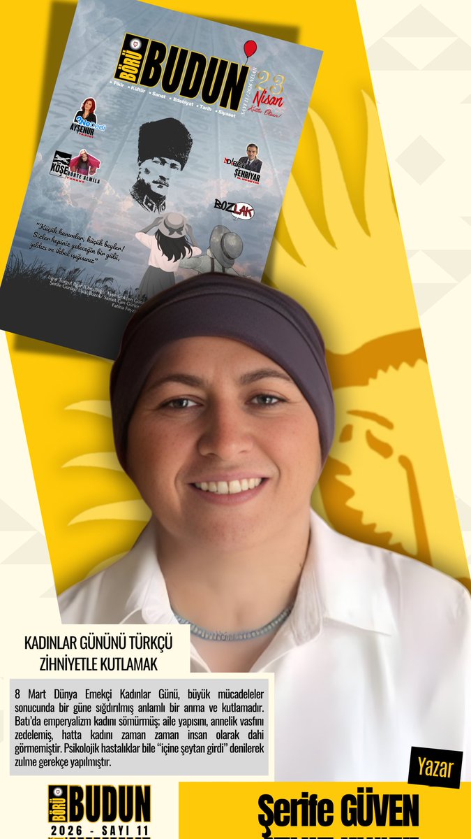 Börü Budun Dergisi tweet media