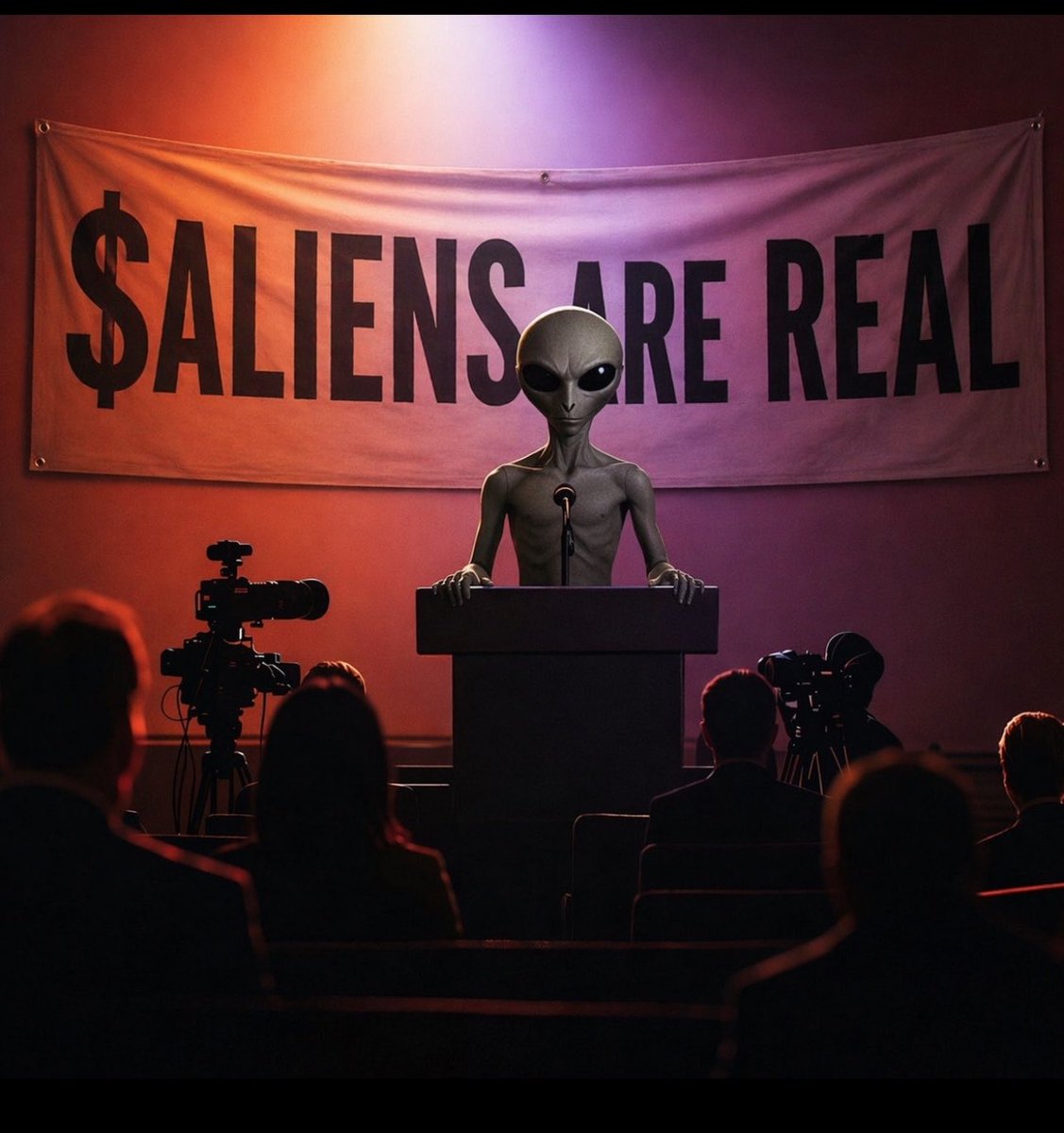 $Aliens are real
Ca: F5tfztTnE4sYsMhZT5KrFpWvHmYSfJZoRjCuxKPbpump