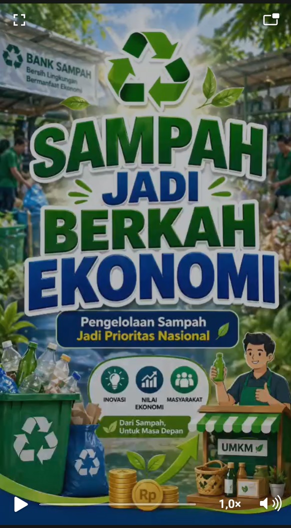 jangawan1990's tweet photo. Pengelolaan sampah menjadi prioritas nasional adalah langkah positif! Inovasi dan nilai ekonomi dari sampah akan memberikan manfaat besar bagi masyarakat dan lingkungan kita. Mari kita dukung bersama! https://t.co/Fb8VXih4HC