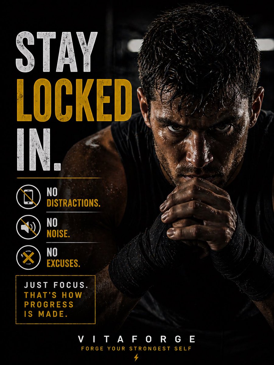 vitaforgeapp's tweet image. Stay locked in.

No distractions.

Forge Your Strongest Self ⚡

vitaforge.app

#fitness #focus #discipline #mindset #consistency #gym #selfimprovement
