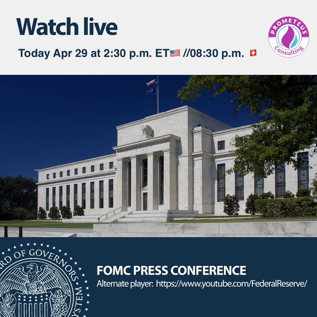 PrometeusCT's tweet image. #FED 🇺🇸 #FOMC #PressConference 

⚠️Reminder 

📍Less than 5 mins for FOMC Press Conference 

📺 Watch Live 

👉🏻 federalreserve.gov
👉🏻 m.youtube.com/watch?v=nHLbKx…