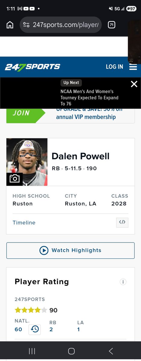 Youngbullz22's tweet photo. Big congrats to the #YoungBullz moving up on the latest @247Sports  update!!  
@DalenPowell  is now the #2 Rb in the Class of 28, @ShamarEvans0 is the #13 Lb in the class of 28 
@4idanadams  is the #24 safety in the class of 28
@Jadenkeelen  is the #31 Safety in the Class of 28 
#YoungBullz  @MikeRoach247 #KeepApplyingPressure because #WeAreTheStandard  I expect a few more to be ranked on the next update like 
@BraylonM7  6'2 185 Wr 4.5 40 40 inch vert
@CaidenBellard  who is arguably fighting for the #1 Rb spot with Dalen
@Kasongothands 6'0 190 Rb 4.6 40
@RayJH17  Lockdown Db that plays every position in the secondary 

@Jetthomas2028  6'1 200 Lb dawg
@rajon_davidson 6'3 275 physical  OL
@AceHarris2028  6'1 185 4.6 OLB/SS