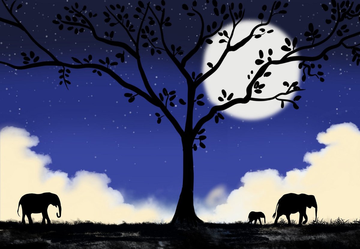 wrightsonarts's tweet image. elephant wall art blue clouds print tuppu.net/cab75113 #Shopify #WrightSonArtscanvastriptychartforsale,originalpaintingsabstractartuk #Print