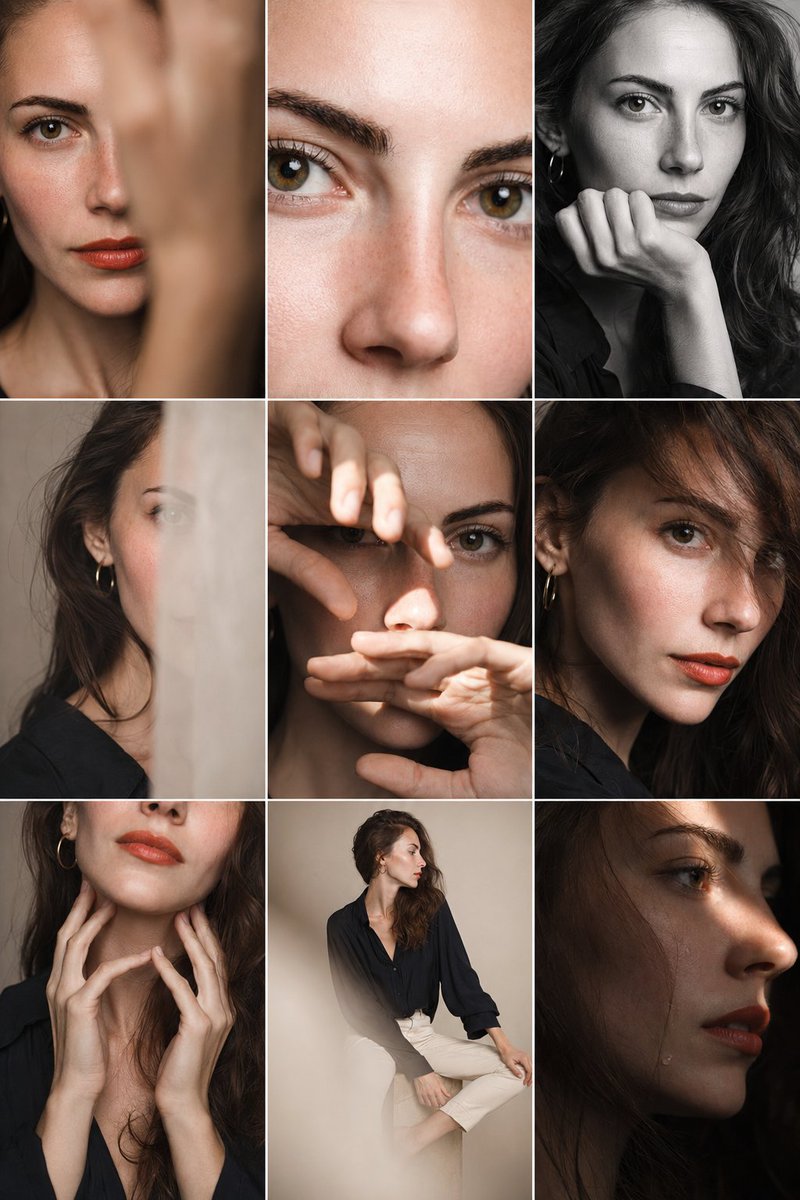Editorial Portrait Photo Grid