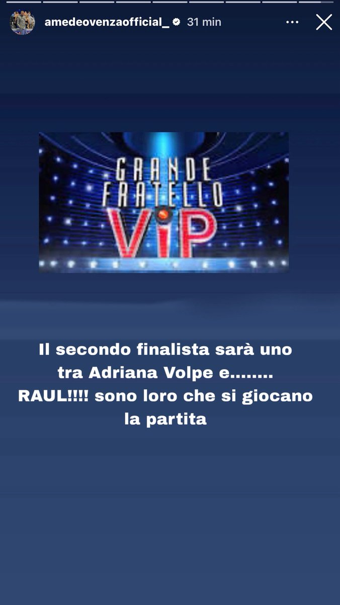 alfonsinogrande's tweet photo. Ragazzi Amedeo Venza é super affidabile.. se lo dice lui mi fido!!! #gfvip https://t.co/JpZhzKCGBC