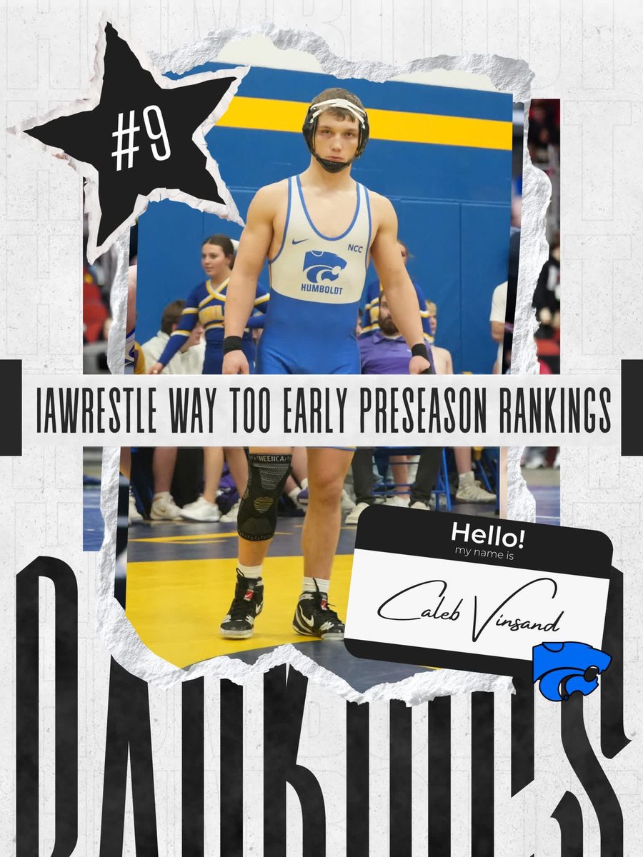 HHSWildcatsWr's tweet photo. 🔥 Way too early… but we’ll take it. 🔥
The Cats are already making noise in IAwrestle “way too early” rankings. 👀🔥 #iahswr https://t.co/dsF1OfG4kp