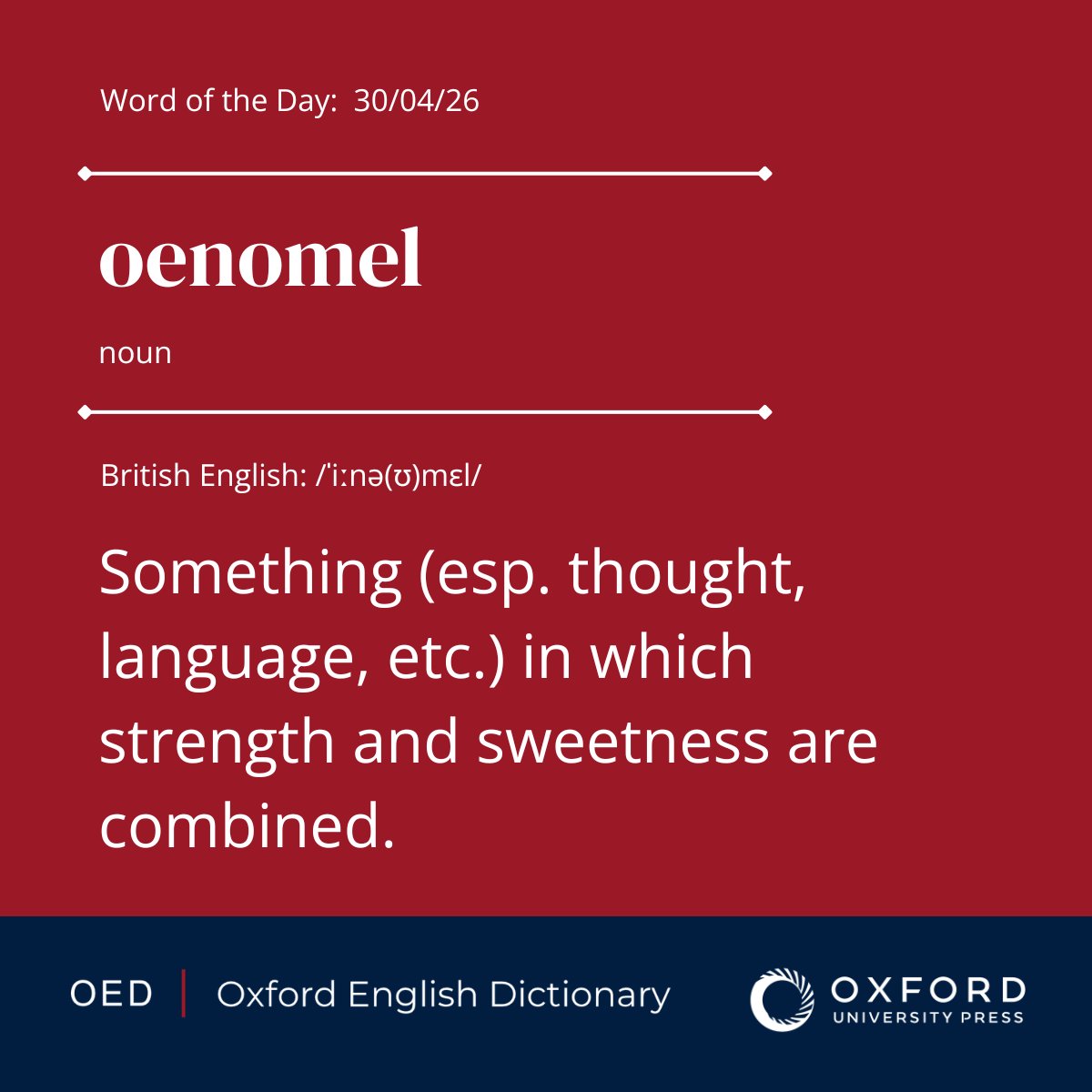 The OED tweet media