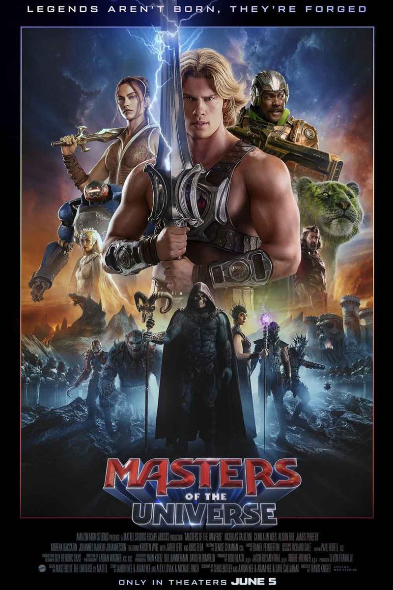 Cinemascomics's tweet image. El nuevo póster de Masters of the Universe deja claro el choque total entre He-Man y Skeletor. Esto no es solo nostalgia… es el inicio de una nueva saga épica cmcs.es/pmotuhv #MastersoftheUniverse #HeMan #Skeletor #Cine #Películas #CulturaPop #Geek #Estrenos #Fantasia