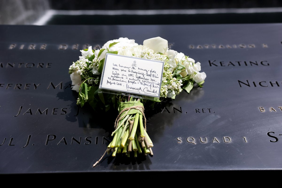 UKinUSA's tweet image. "Grief is the price we pay for love."

After the September 11, 2001, attacks Queen Elizabeth II sent a heartfelt message to the American people.

The UK and the United States were united in loss. 25 years on Their Majesties King Charles III and Queen Camilla visited the 9/11
