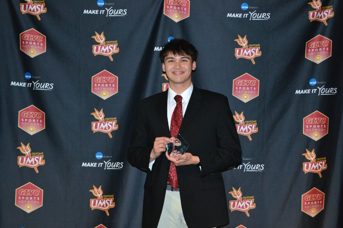 UMSLMBB's tweet photo. Recapping the Louies! 

Congrats to Miles Boland on winning Rookie of the Year in a Male Sport 🔱

#GoTritons https://t.co/KzvST7KusF