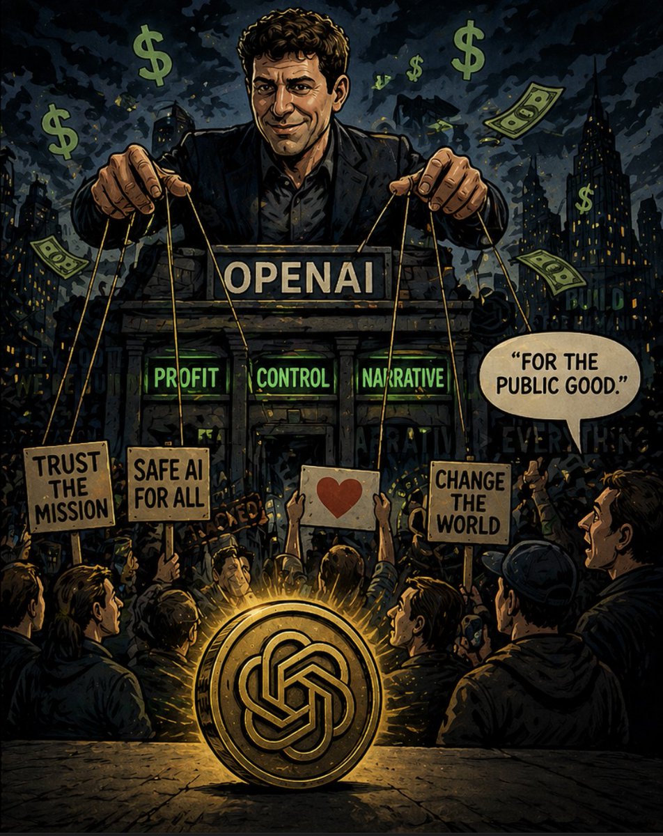 Toni90144Toni's tweet image. The moment a mission meets real money, it stops being a mission and becomes a system, systems don’t serve people, they extract from them
#AI #Trust #Power #WhoBenefits #Incentives #Debate