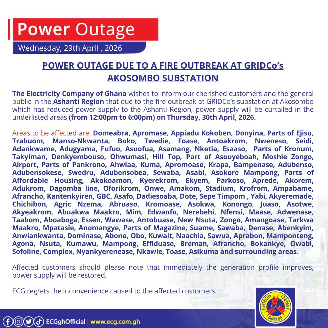 Electricity Company of Ghana Ltd tweet media