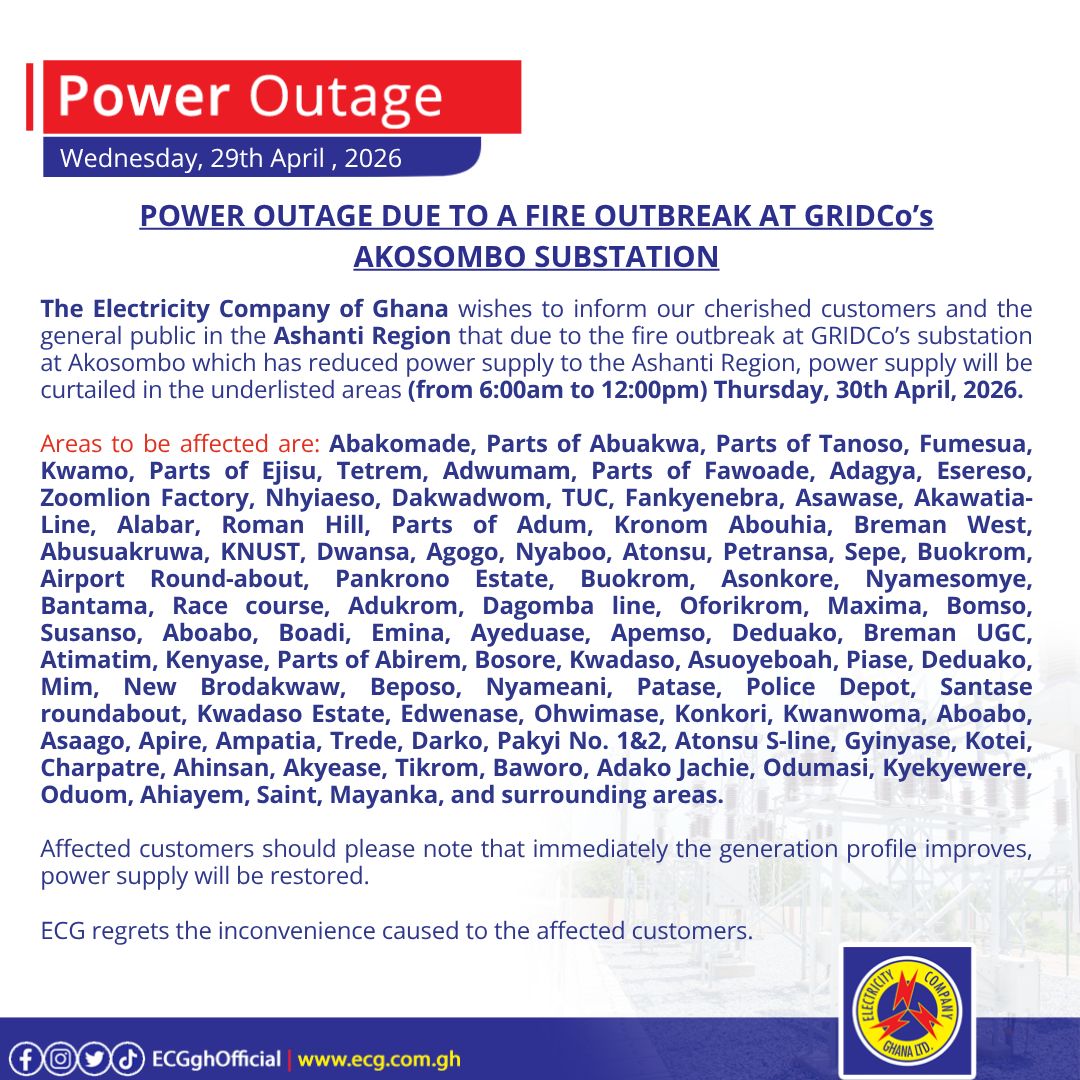 Electricity Company of Ghana Ltd tweet media