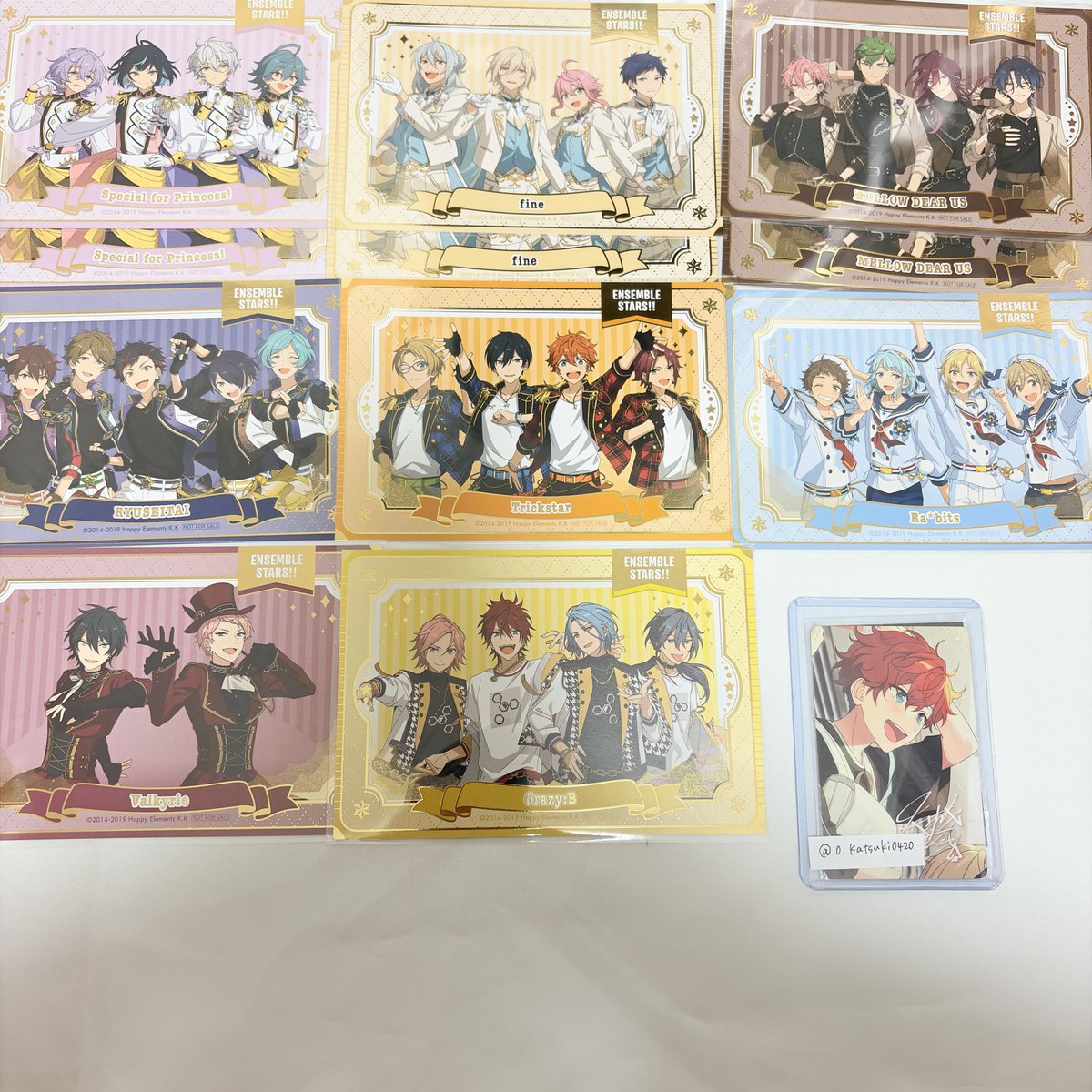 0_katsuki0420's tweet photo. あんスタ チップス クリアカード gigo 交換

【求】 チップス MV 一彩 晃牙 > MV エス
クリアカード 一彩 晃牙 エス
or 固定もしくは異種 一彩 晃牙

【譲】 画像

エスは一彩もしくは晃牙いずれか含む内容優先
SDは求めておりません

5/1夜池袋手渡し>後日都内手渡し
お気軽にお声がけ下さい https://t.co/PbtdzKBx9x