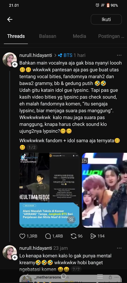 Koo tweet media