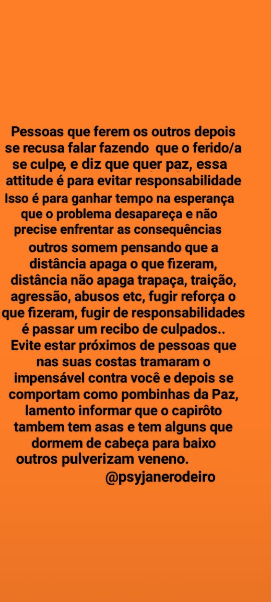 psyjanerodeiro's tweet photo. Pessoas que passam por cima dos outros, fogem do flagrante e ficam por aí fingindo que estão com a consciência tranquila, toda essa indiferença é para culpar a vítima e fugir da responsabilidade, tenha cuidado com essas pessoas, elas são dissimuladas. https://t.co/CwDZ4g6UhE