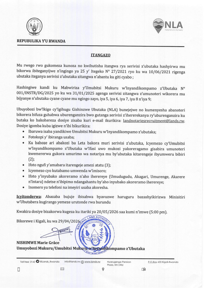 National Land Authority - NLA tweet media