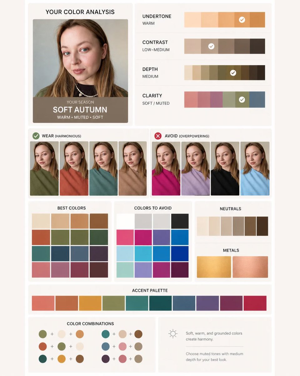 chaton_app's tweet photo. 🚨 New trend: personal style reports from one photo. People are using ChatGPT’s image model to turn a simple portrait into color analysis, hairstyle ideas, makeup direction, and aesthetic moodboards.

It feels less like a serious "style makeover" and more like a fun visual way to explore what suits you. Another AI use case worth trying – especially before your next haircut or wardrobe refresh.

Would you try it? 👀

*There is no partnership between OpenAI (ChatGPT) and ChatOn