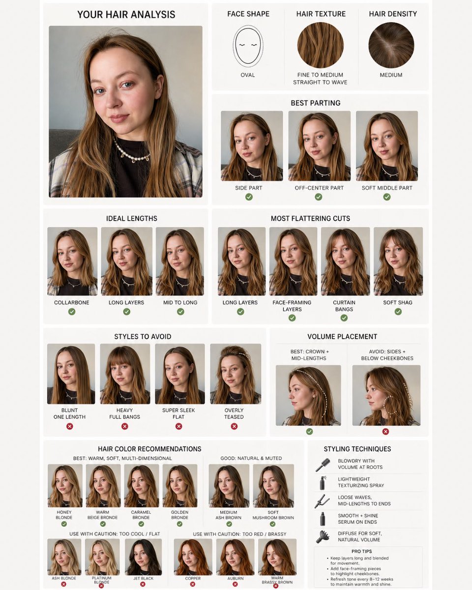 chaton_app's tweet photo. 🚨 New trend: personal style reports from one photo. People are using ChatGPT’s image model to turn a simple portrait into color analysis, hairstyle ideas, makeup direction, and aesthetic moodboards.

It feels less like a serious "style makeover" and more like a fun visual way to explore what suits you. Another AI use case worth trying – especially before your next haircut or wardrobe refresh.

Would you try it? 👀

*There is no partnership between OpenAI (ChatGPT) and ChatOn