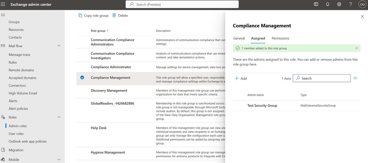 zenithguy's tweet photo. Lesson 5: RBAC &amp; Mail-Enabled Security Groups ✅

Implemented Role-Based Access Control today. Assigned specialized admin roles to a security group to practice the "Principle of Least Privilege." Secure, scalable, and professional.

#M365 #RBAC #CloudConsulting #LearningInPublic https://t.co/oSHBDF48Tf