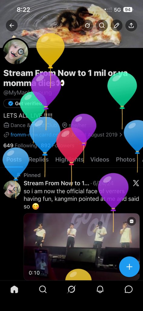 Stream From Now to 1 mil or ya momma dies👀 tweet media