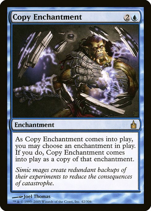 Sr_Dralnu's tweet image. ¿Sabías que...?
El ciclo de cartas de #MagicTheGathering más antiguo y que más ha tardado en completarse es el de los "Encantamientos Copia".
Empezó con Copy Artifact (Alpha, 1993) y ha terminado con Copy Land (Modern Horizons 3 Commander, 2024) con una duración total de 31 años.