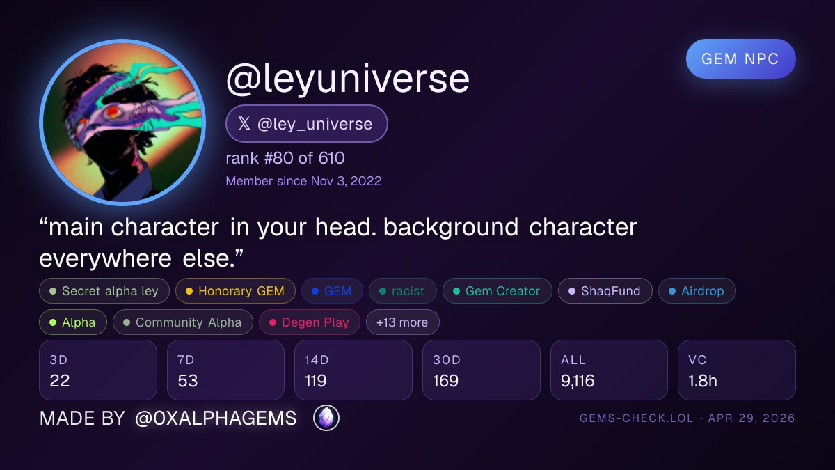 ley ⌟ (@ley_universe) / Posts / X