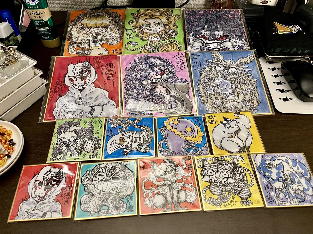 虫原　c105 コミケ105 直筆イラスト色紙　手書き色紙　オリジナル 虫原 c105 コミケ105 直筆イラスト色紙 手書き色紙 オリジナル 【公式