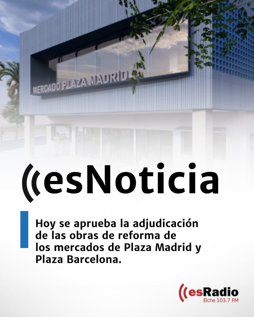 EsRadioElche's tweet image. Os dejamos las últimas noticias de hoy de Elche y Comarcas📣

No olvidéis sintonizarnos en la 103.7FM para conocer los sucesos actuales y la información más veraz e inmediata📻

También podéis leer las noticias completas en: esradioelche.com🌐

#Elche #Alicante #EsNoticia