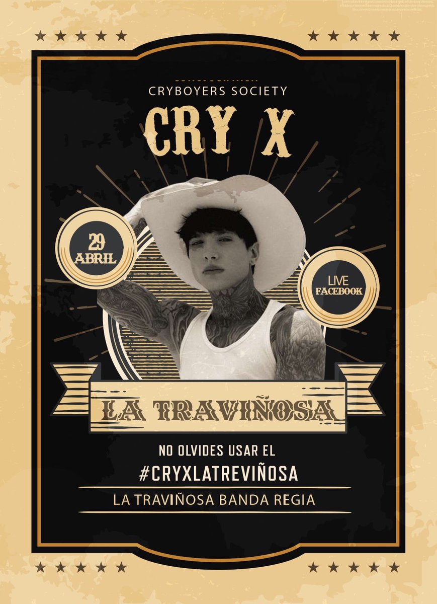 Cryboyersociet1's tweet photo. Hoy tenemos una cita 9pm en Facebook con @xCryboy y @Latrevinosa01 
Ayúdanos a difundir en tus redes información:
Instagram
TikTok 
X 
Facebook

Utiliza el hashtag:
#CryXLaTreviñosa 

Nos vemos en el live 
9pm hora Mexico 🇲🇽 https://t.co/8m2jqENnNu