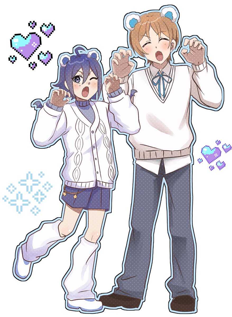 ブースト感謝で入れた絵です🎶
ユウヒロ🐻‍❄️💜🩵