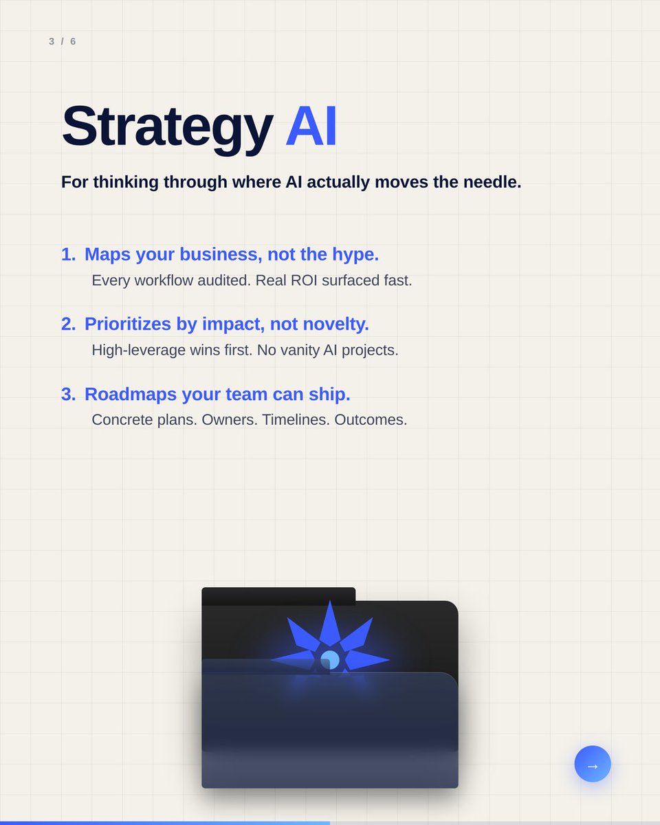 AICenterOE's tweet image. Most leaders don't have an AI problem. They have a clarity problem.

#AIForBusiness #WorkflowAutomation #AILeadership #FounderTools #AICEService