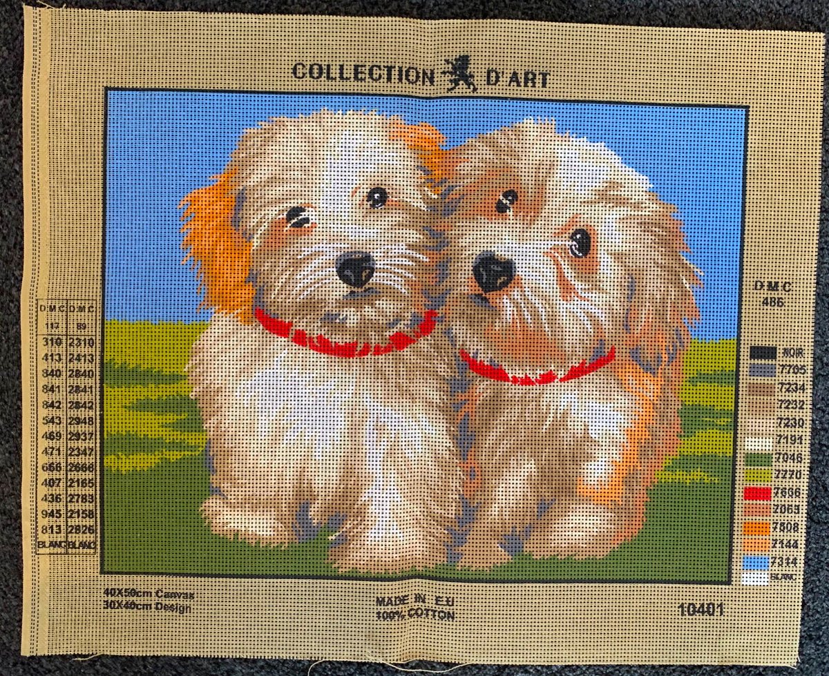 Vantage_pack's tweet image. Very Rare Vintage COLLECTION D'ART tapestry 10401 Puppies 40 x...  - ebay.co.uk/itm/1668793747… #luxury #gift #collectable #Collect