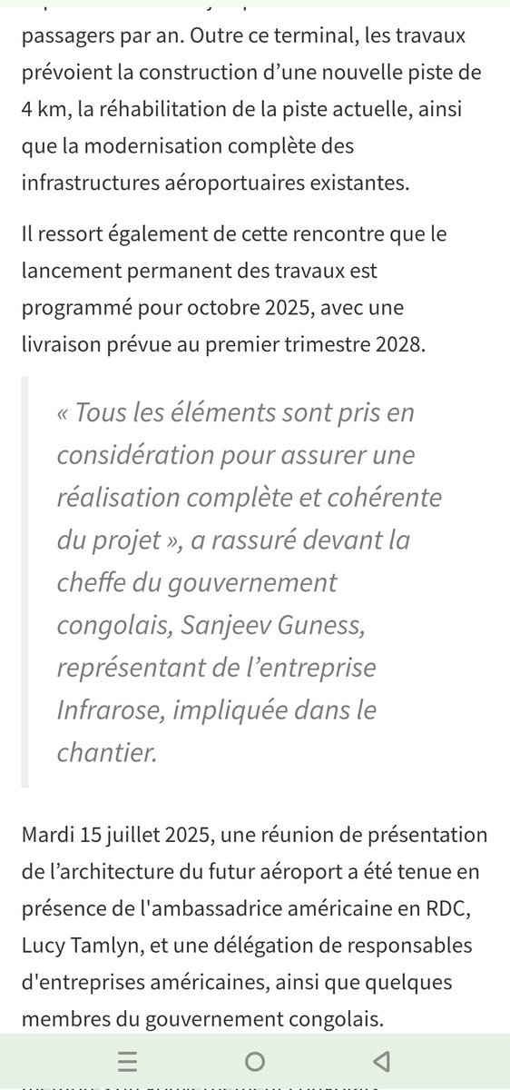BenitaNtumba's tweet photo. @ngalulajenny81 @ngalulajenny81 ceci n'est qu'un avant goût de l'arrondissement pour les vols domestiques, quand viendra les images de l'aéroport international, vous ferez un deuil d'un an chez @kabund_jmkkrock.
C'est l'État congolais qui finance la modernisation de l'aéroport de Ndjili. https://t.co/hhkf3aYyqC