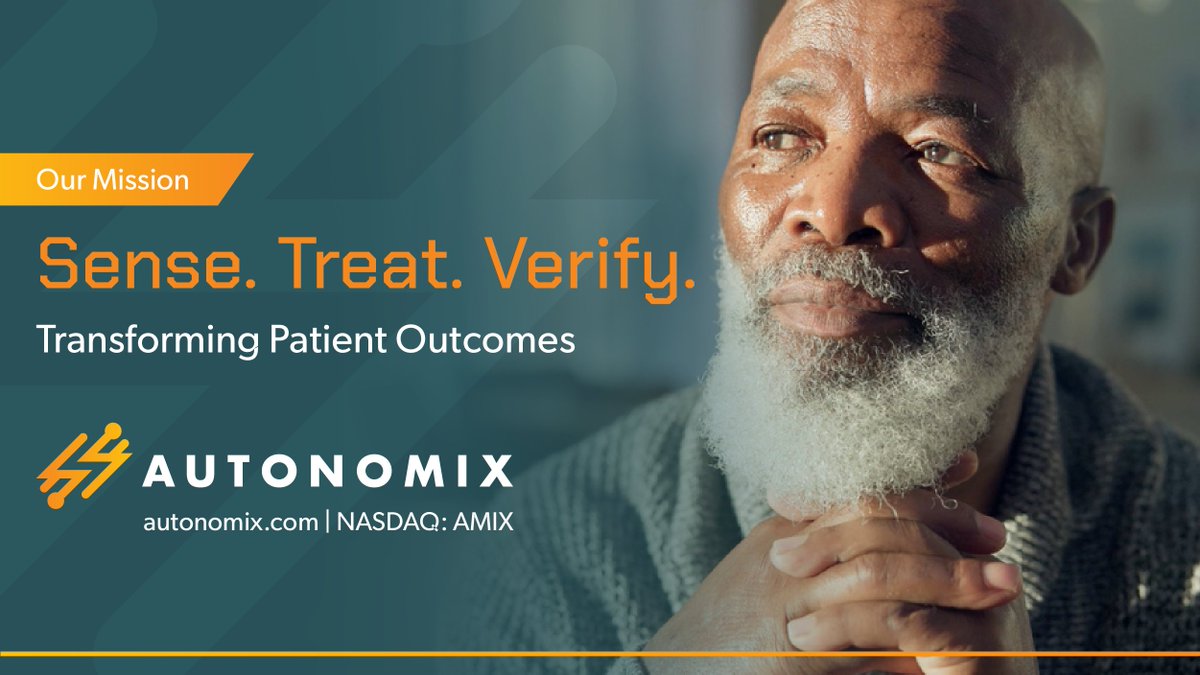 AutonomixMed's tweet image. Sense. Treat. Verify. Our mission is to transform patient outcomes by advancing our propriety precision guided technology.

$AMIX #PainManagement #PancreaticCancer