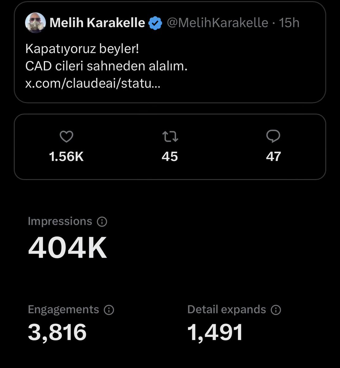Melih Karakelle tweet media
