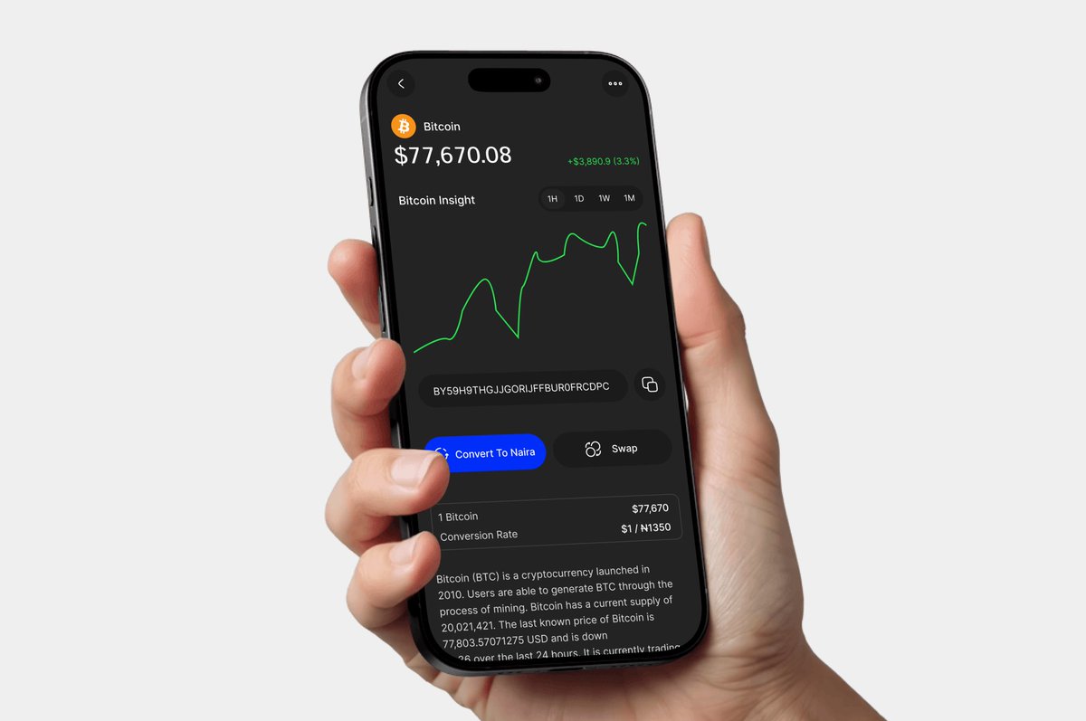 AladeMuktar's tweet photo. Still refining this idea

It’s not just about converting crypto
It’s the full flow

Receive → see balance → convert → send to bank

Working on clearer receive and wallet screens to remove confusion https://t.co/4l94Z2zkap