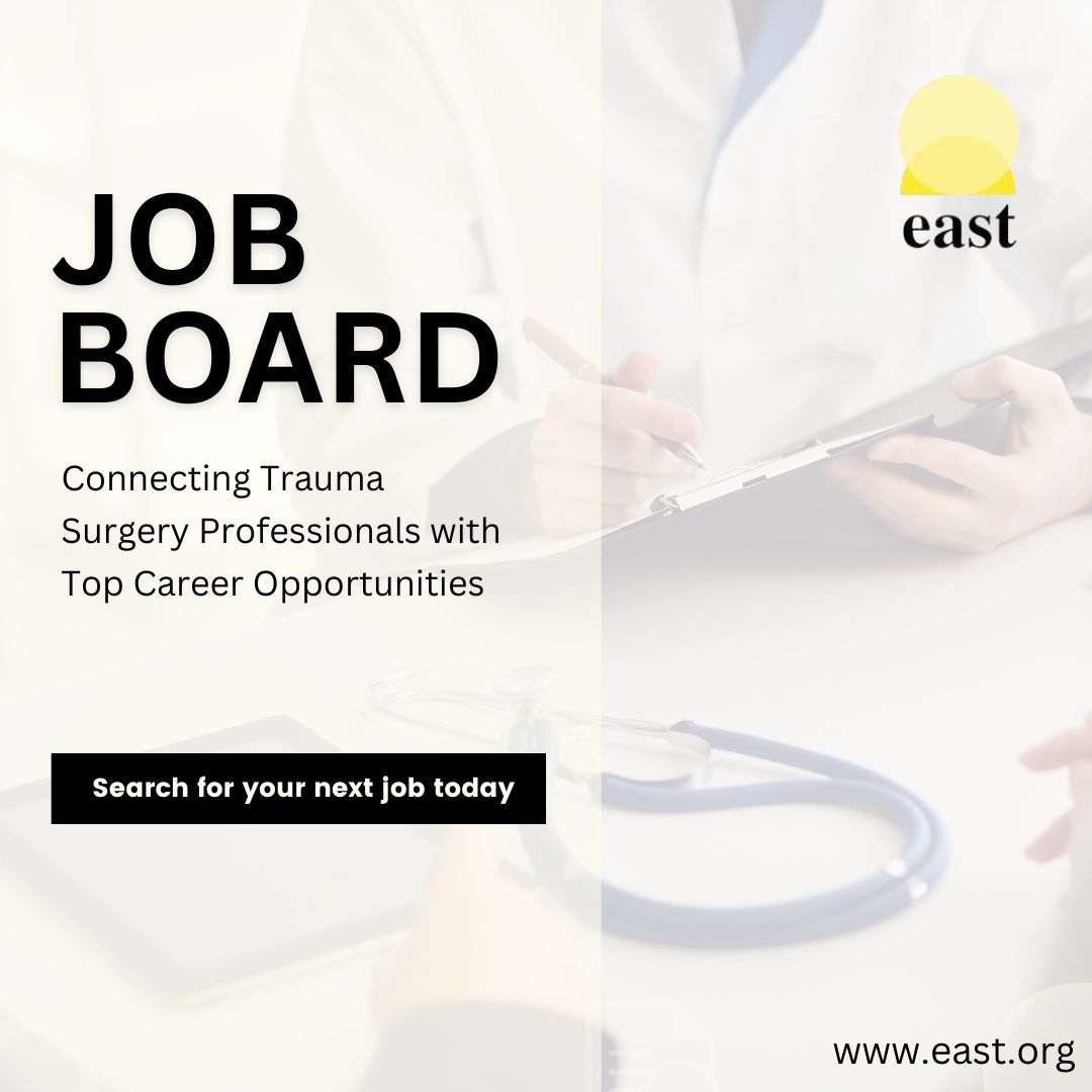 EAST_TRAUMA's tweet image. 🚑 Looking for your next career move in Trauma &amp;amp; Acute Care Surgery? 🏥
The EAST Job Board connects top talent with leading employers!
🔍 Job Seekers: Find your perfect role
💼 Employers: Post jobs &amp;amp; attract the best
👉 Start today:  bit.ly/4buFgsU

#TraumaCare