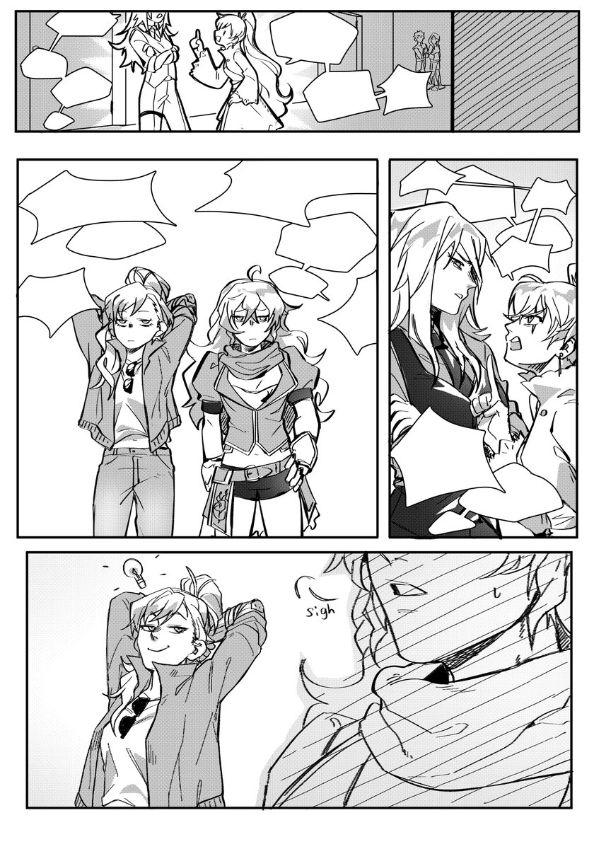 Kiyomi_des's tweet image. Short comic for @/MerpyProjects
They so silly, I love it

#rwby